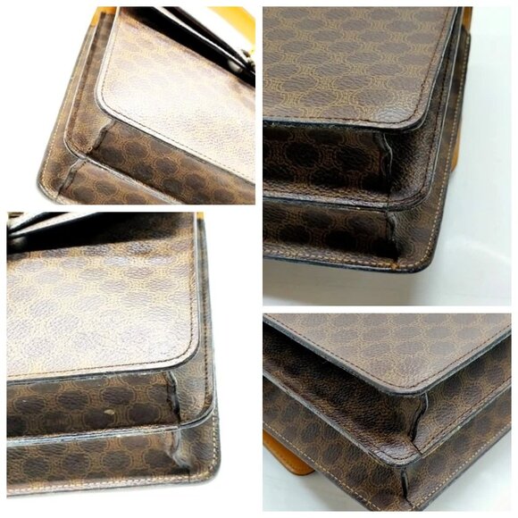 CELINE Hand Bag Brown PVC 398-070325 - Picture 6 of 14